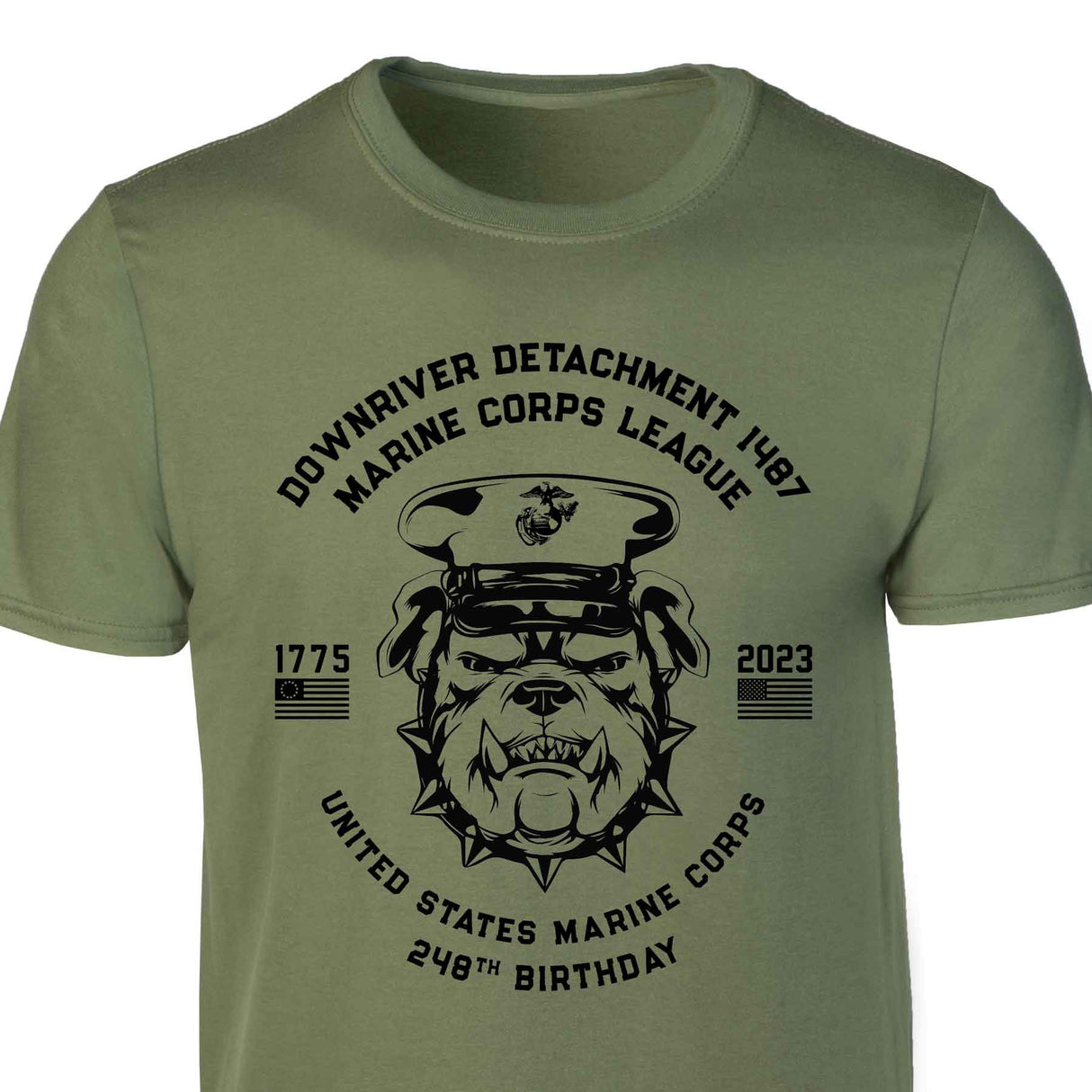 USMC 248th Birthday Bulldog Customizable Reunion T-shirt - SGT GRIT