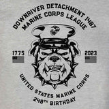 USMC 248th Birthday Bulldog Customizable Reunion T-shirt - SGT GRIT