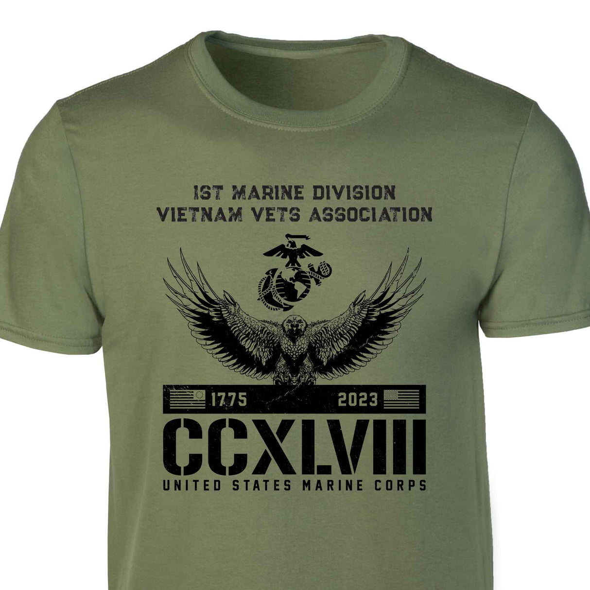 USMC 248th Birthday Eagle Customizable Reunion T-shirt - SGT GRIT