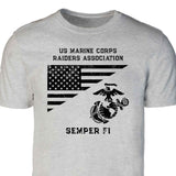 USMC Flag and EGA Customizable Reunion T-shirt - SGT GRIT