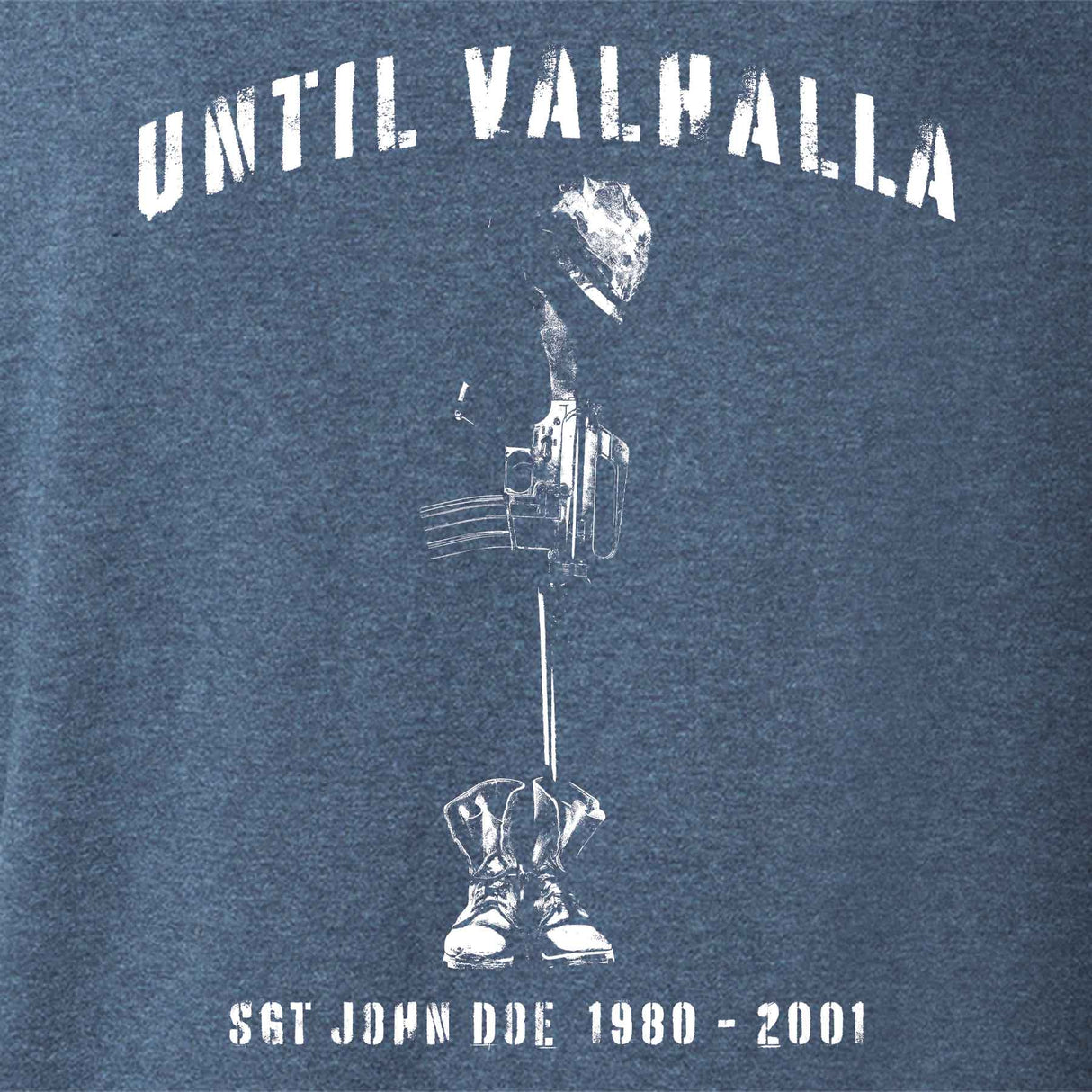 Until Valhalla Heathered T-shirt - SGT GRIT