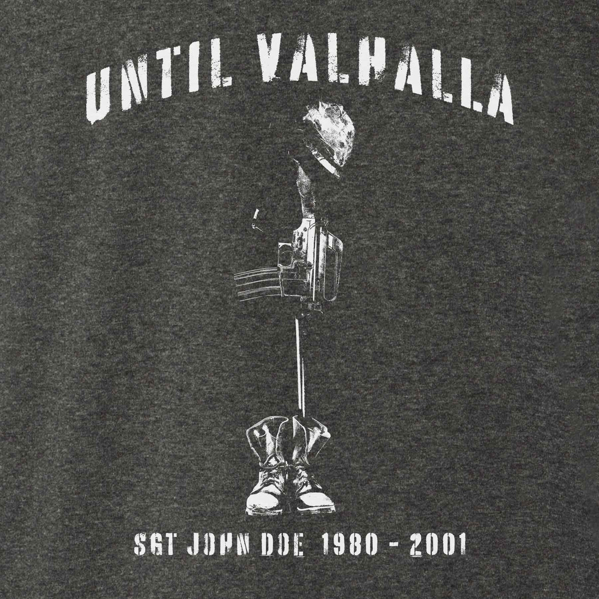 Until Valhalla Heathered T-shirt - SGT GRIT