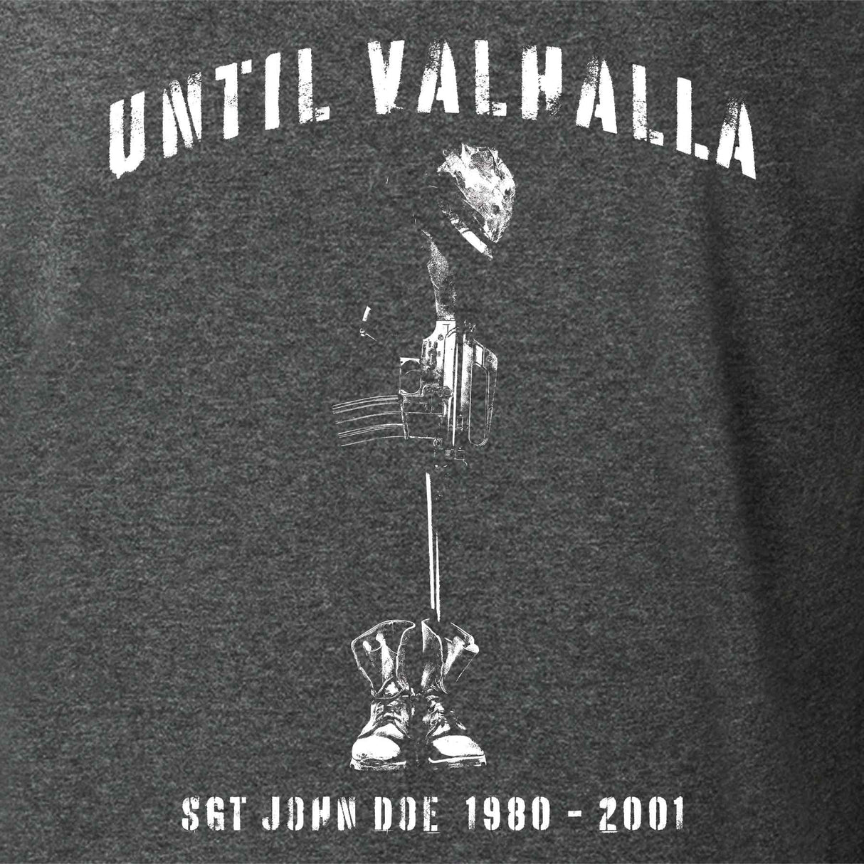 Until Valhalla Heathered T-shirt - SGT GRIT