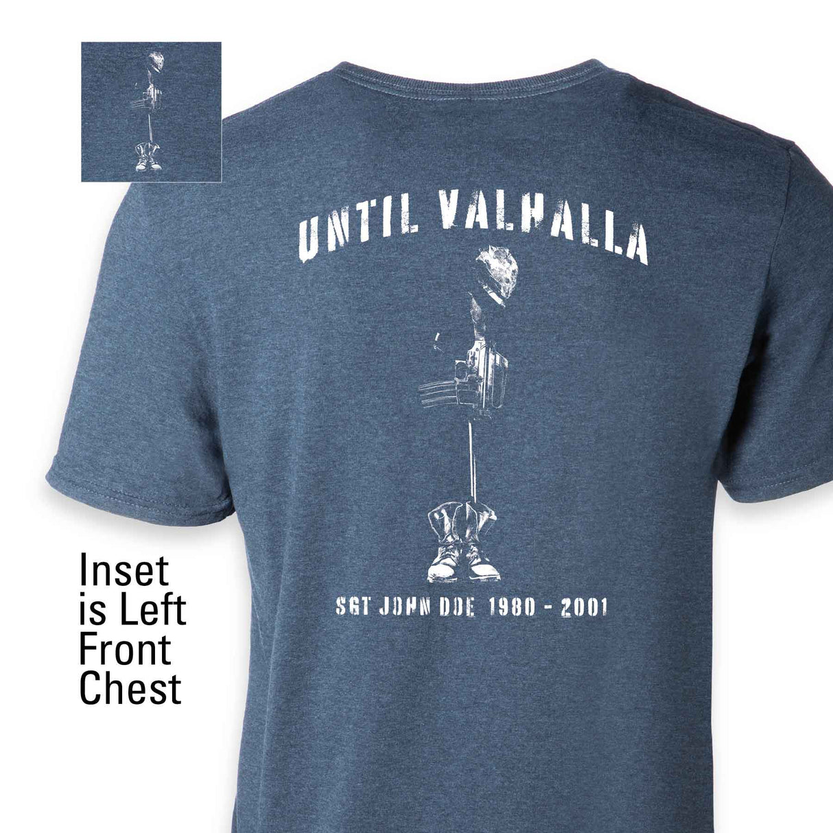 Until Valhalla Heathered T-shirt - SGT GRIT