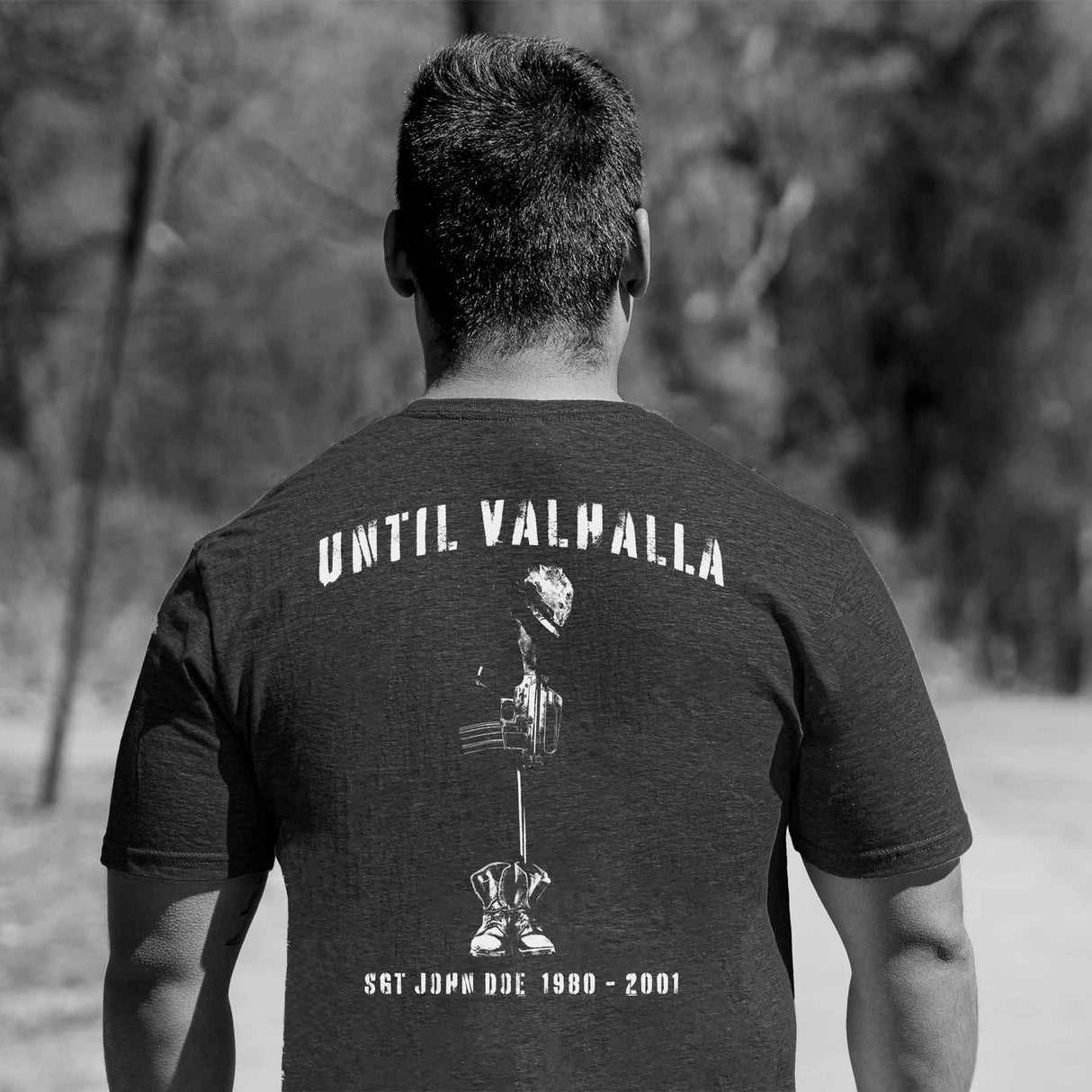 Until Valhalla Heathered T-shirt - SGT GRIT