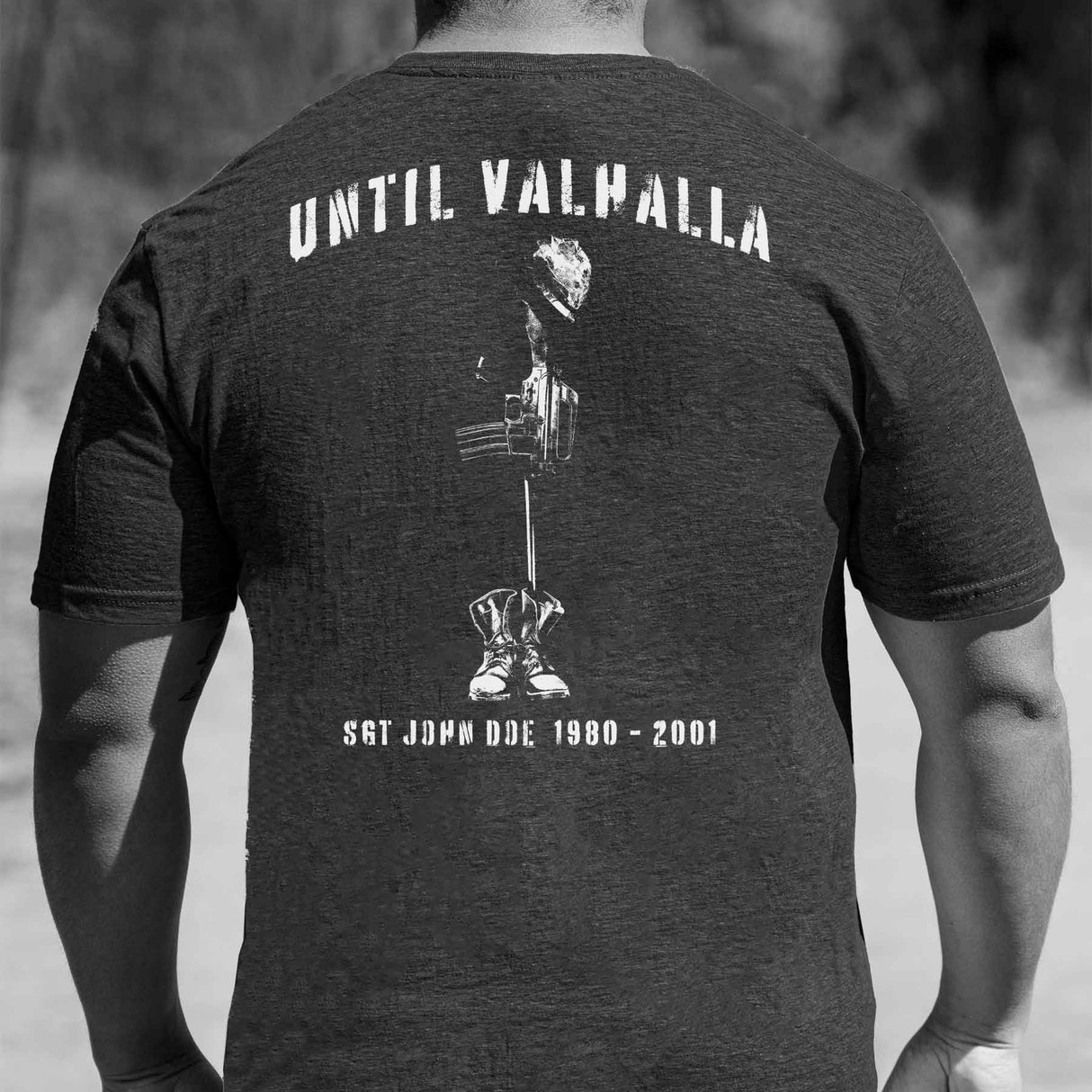 Until Valhalla Heathered T-shirt - SGT GRIT