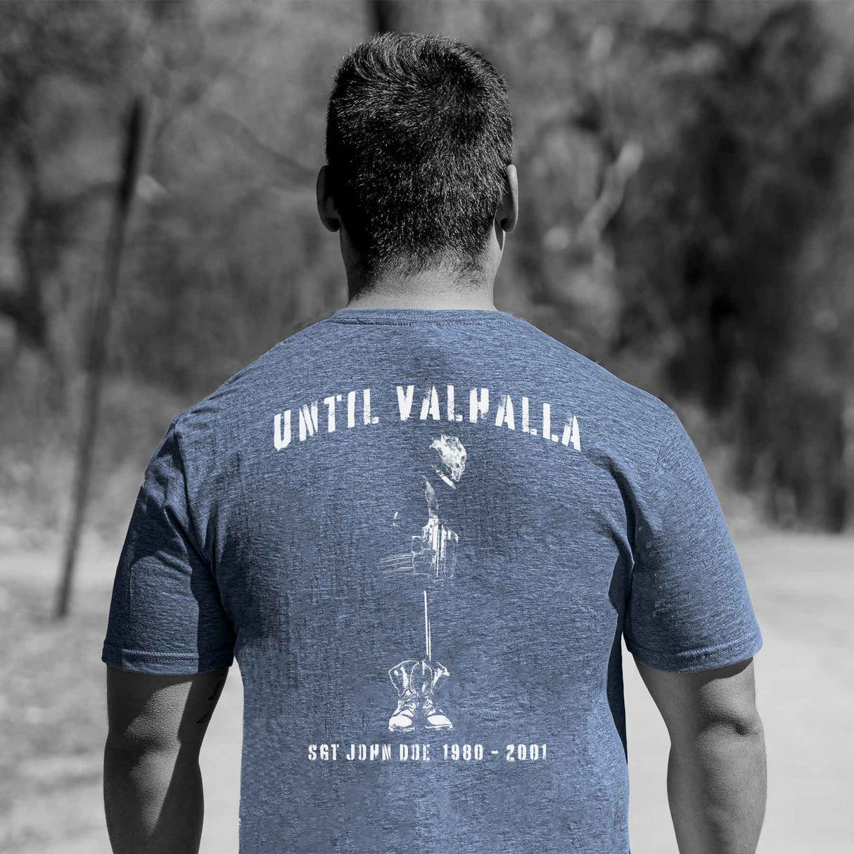 Until Valhalla Heathered T-shirt - SGT GRIT