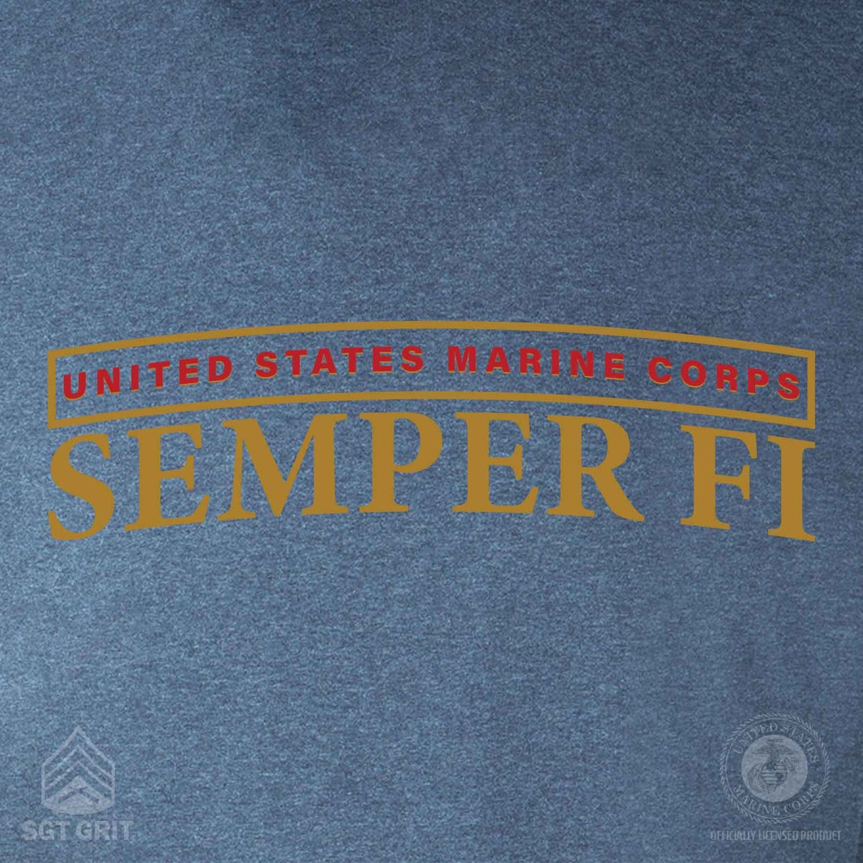 Semper Fi Arch Heather T-shirt - SGT GRIT