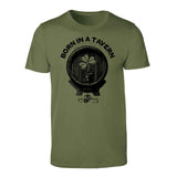 USMC Born In A Tavern Shamrock T-shirt - SGT GRIT