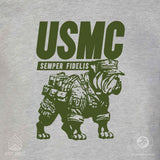 USMC Combat Bulldog T-shirt - SGT GRIT