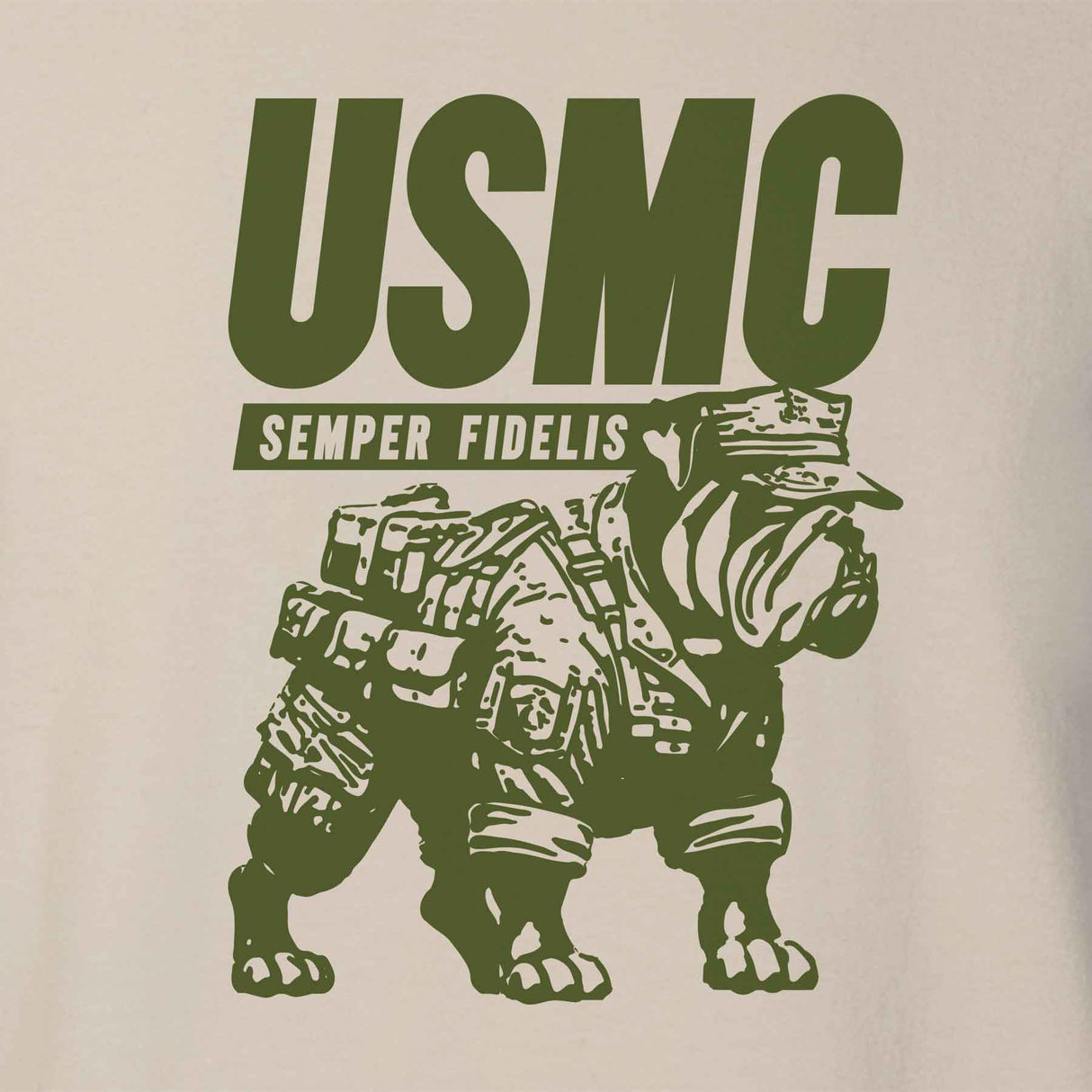 USMC Combat Bulldog T-shirt - SGT GRIT