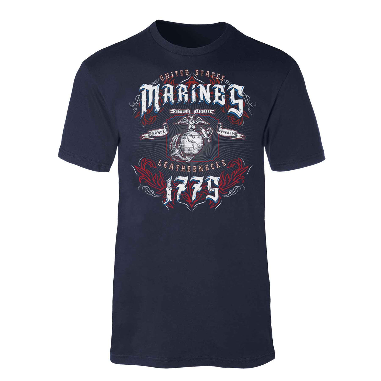 USMC Red, White, and Blue Leathernecks T-shirt - SGT GRIT