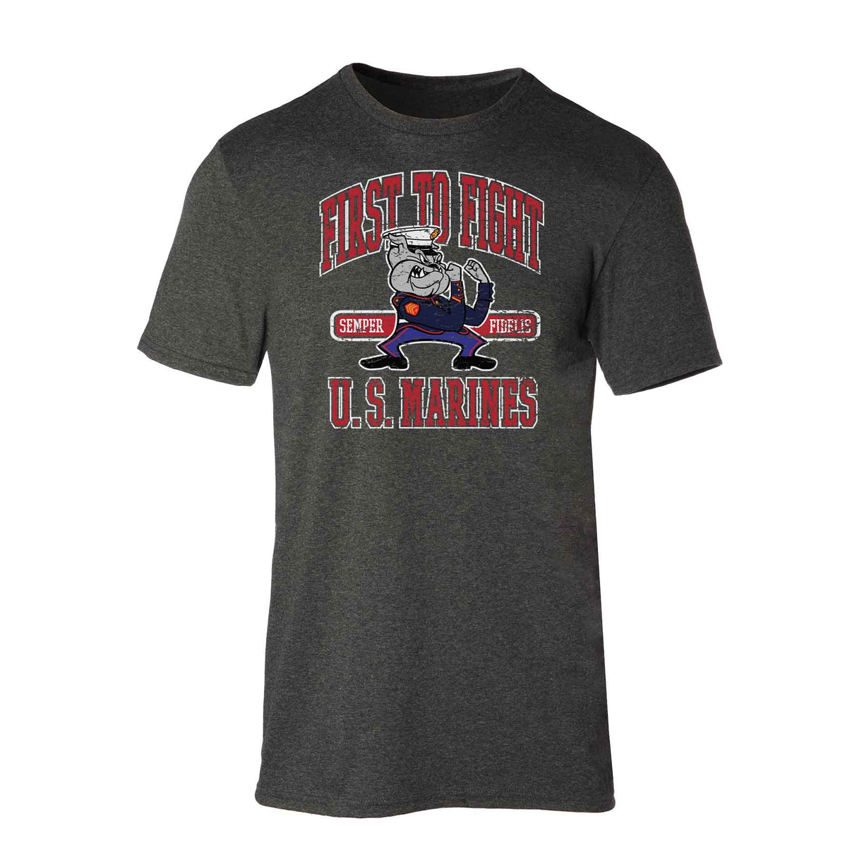 USMC First To Fight Bulldog T-shirt - SGT GRIT