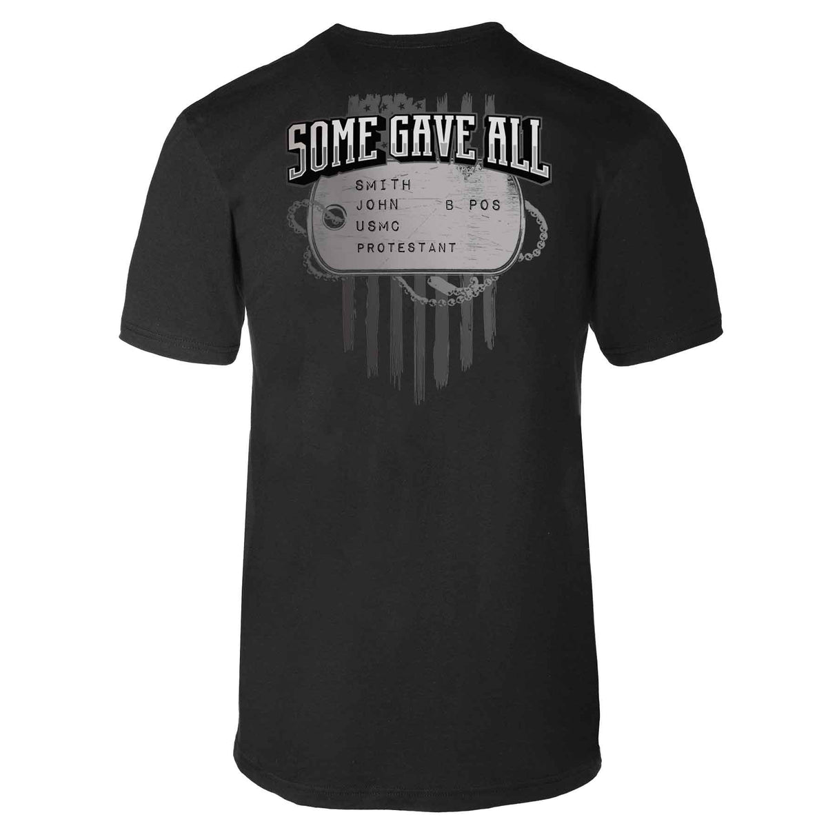 Some Gave All Personalized Dog Tag T-shirt - SGT GRIT