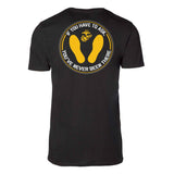 Marines Yellow Footprints T-shirt - SGT GRIT