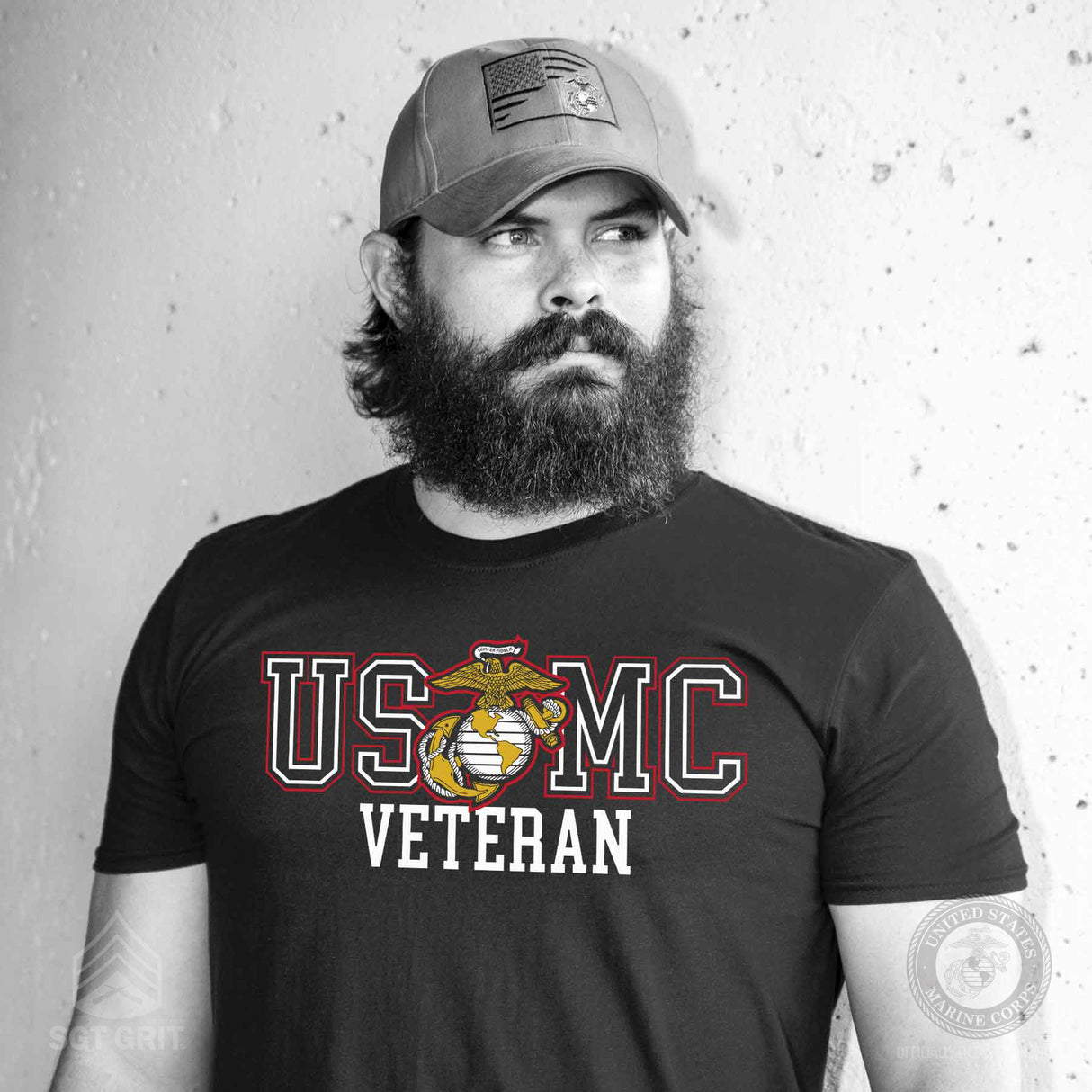 USMC Veteran EGA T-shirt - SGT GRIT