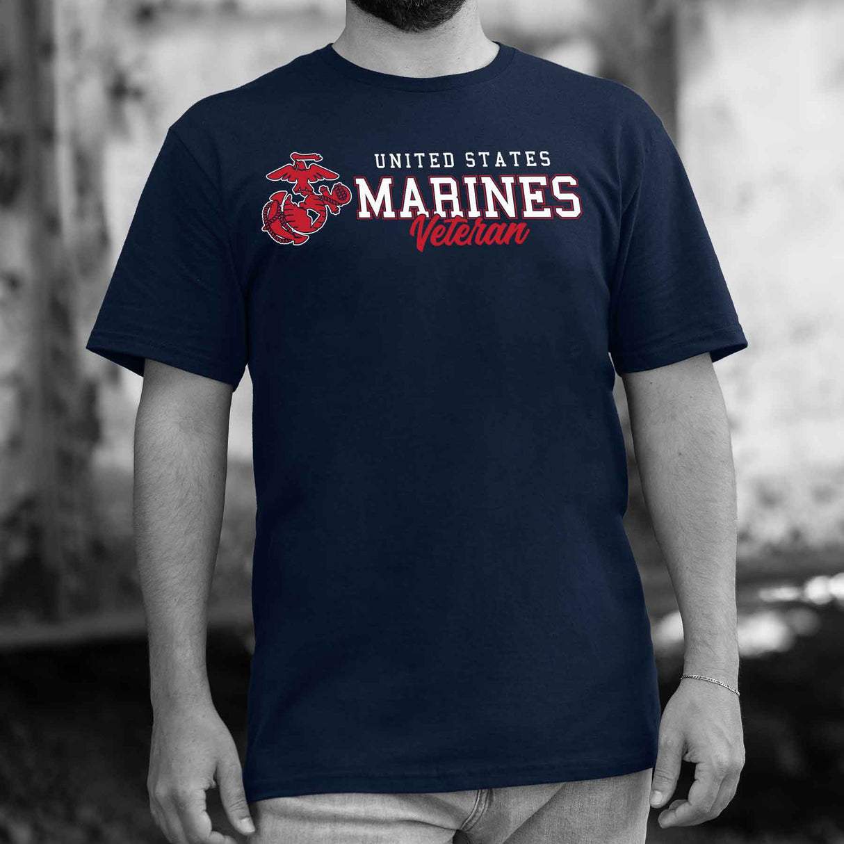 USMC Veteran Script T-shirt - SGT GRIT