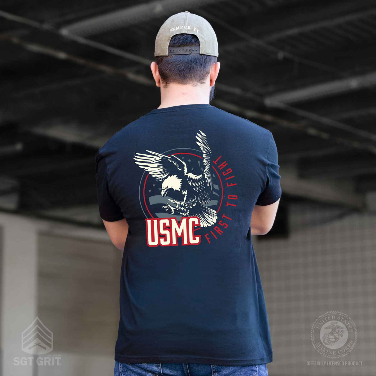 First To Fight Eagle T-shirt - SGT GRIT