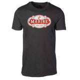 USMC Marine Scroll T-shirt, Black - SGT GRIT