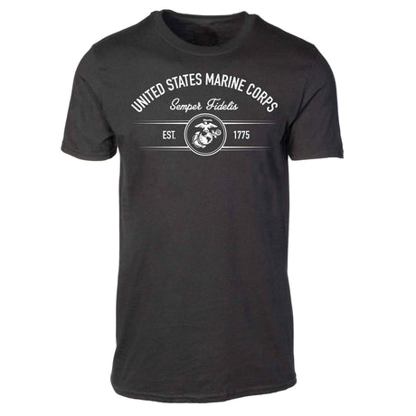 USMC Est. 1775 EGA T-shirt, Black - SGT GRIT