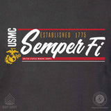 USMC Semper Fi Script T-shirt - SGT GRIT