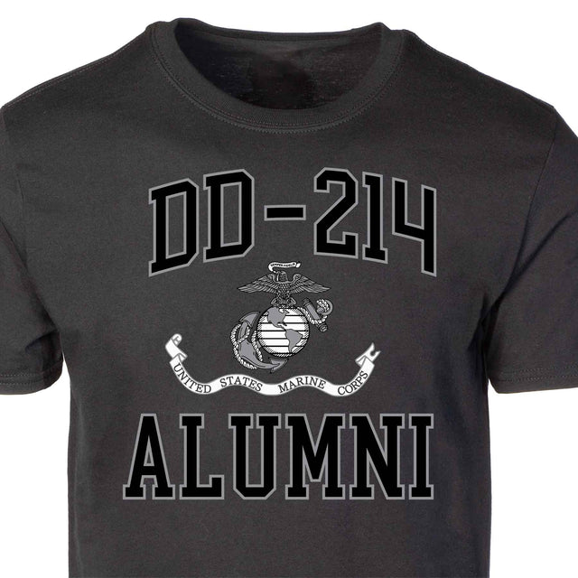 USMC DD-214 Alumni T-shirt, Black - SGT GRIT