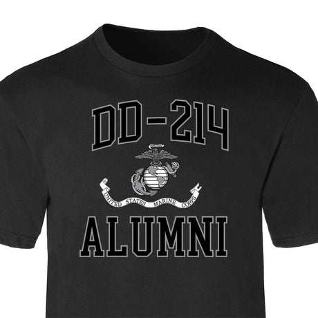 USMC DD-214 Alumni T-shirt, Black - SGT GRIT