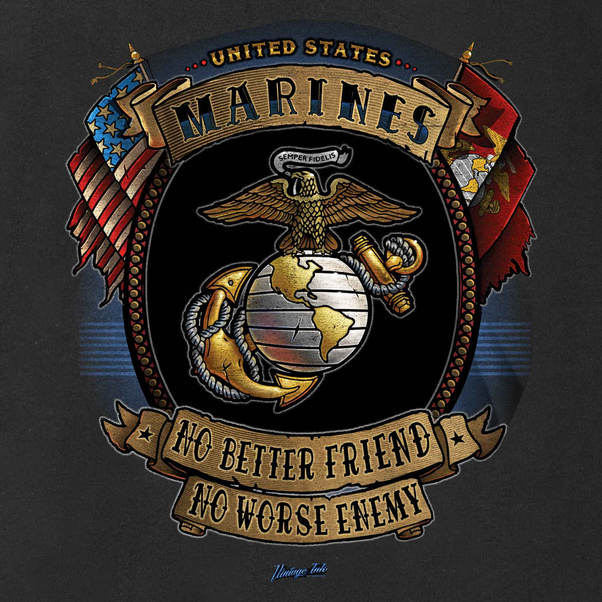 USMC No Better Friend T-shirt - SGT GRIT