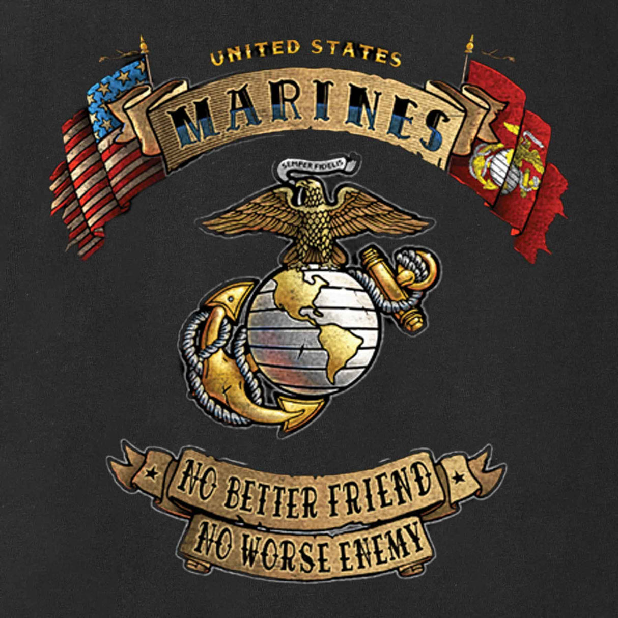 USMC No Better Friend T-shirt - SGT GRIT