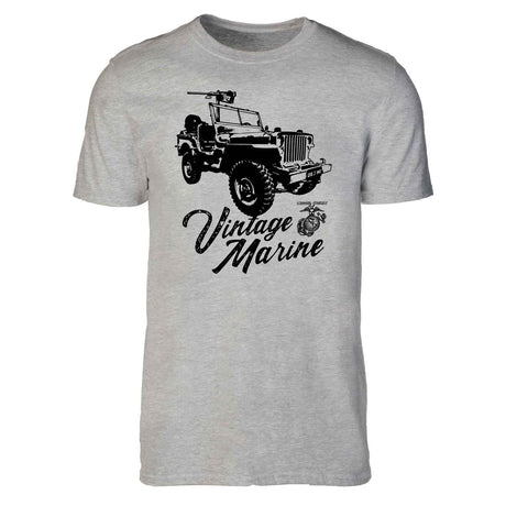 Vintage Marine Jeep Full Front T-shirt - SGT GRIT