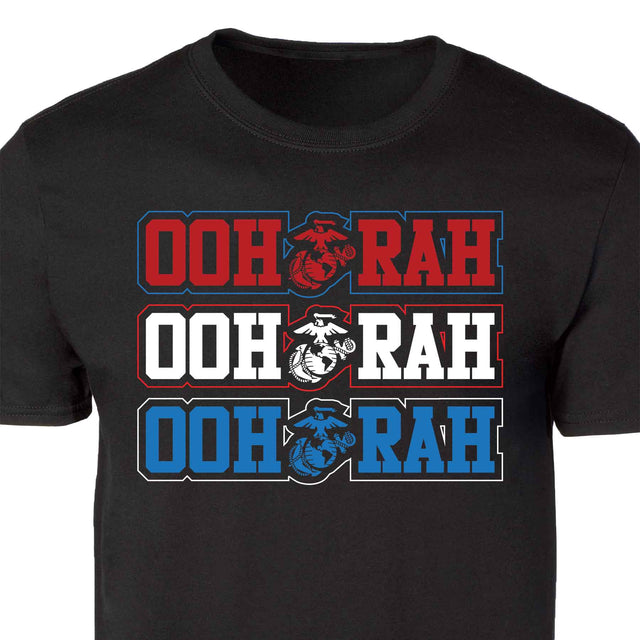 Red, White, & Blue Oohrah T-shirt - SGT GRIT