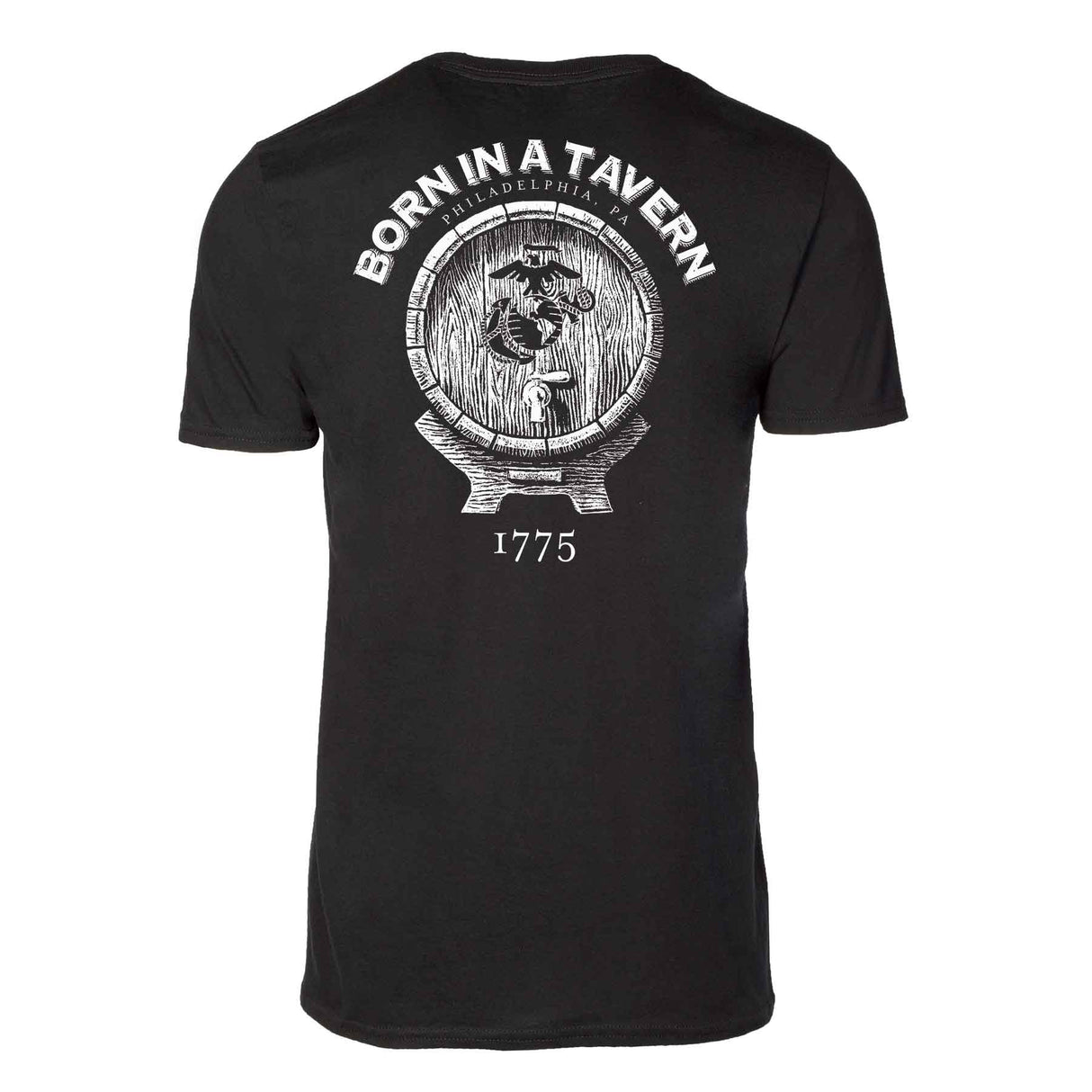 Born In A Tavern Back With Front Pocket T-Shirt - SGT GRIT