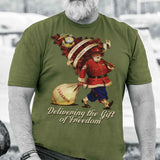 USMC Santa's Gift of Freedom T-shirt - SGT GRIT