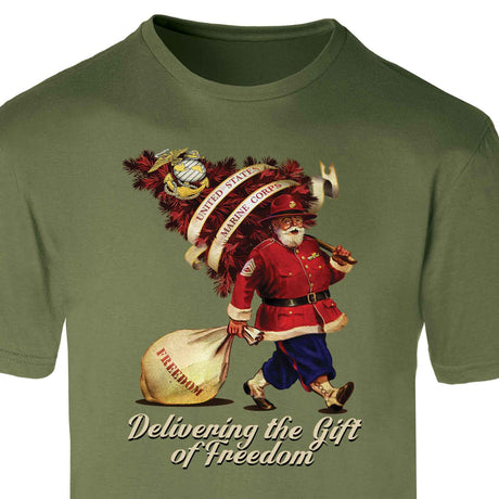 USMC Santa's Gift of Freedom T-shirt - SGT GRIT