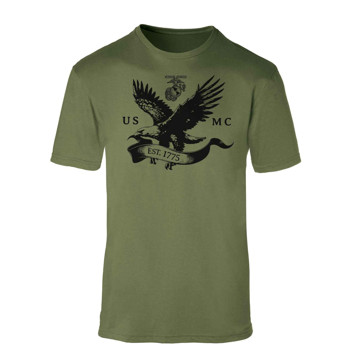 USMC Eagle With Banner T-shirt - SGT GRIT