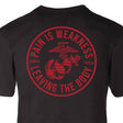 USMC Pain Is Weakness Leaving The Body T-shirt - SGT GRIT