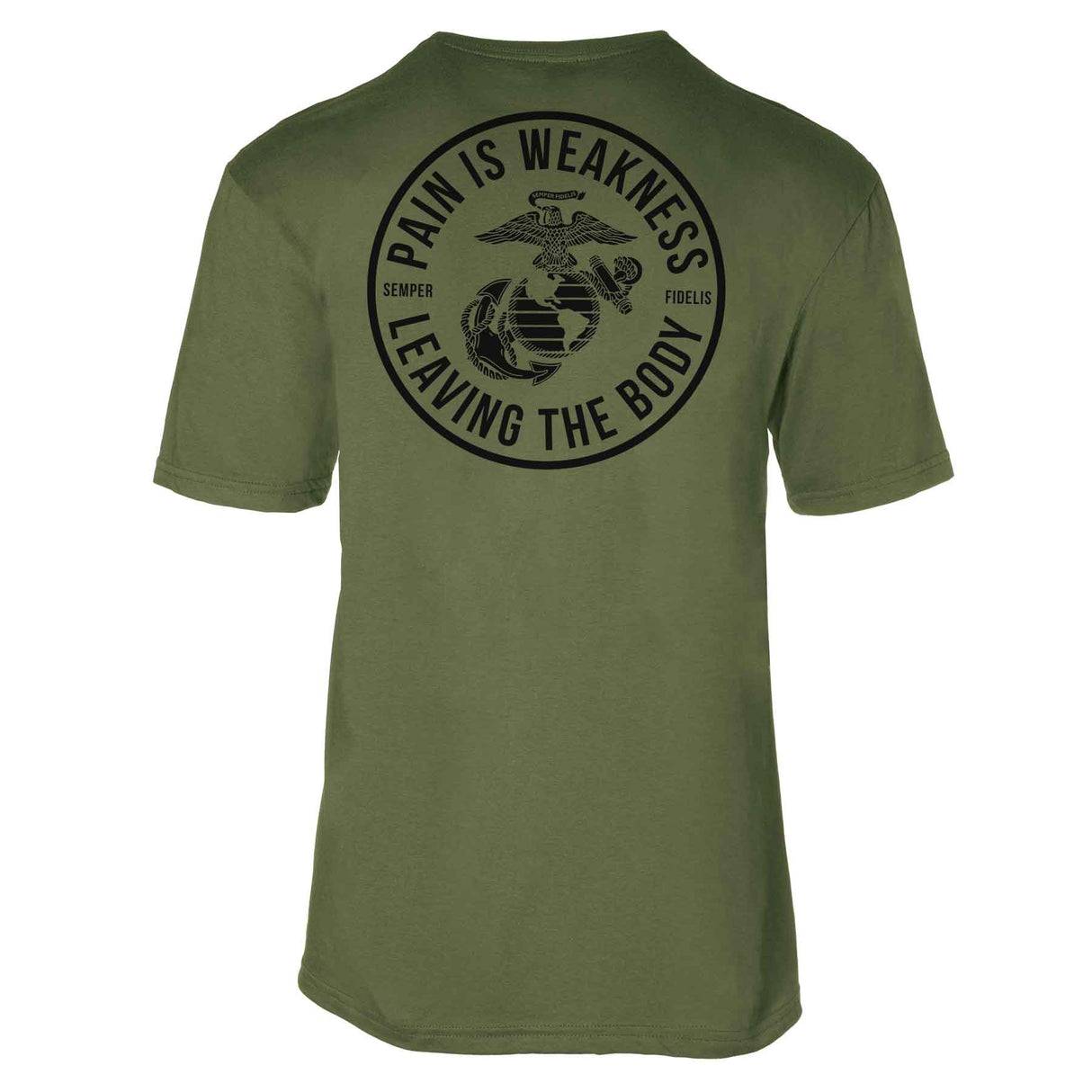 USMC Pain Is Weakness Leaving The Body T-shirt - SGT GRIT