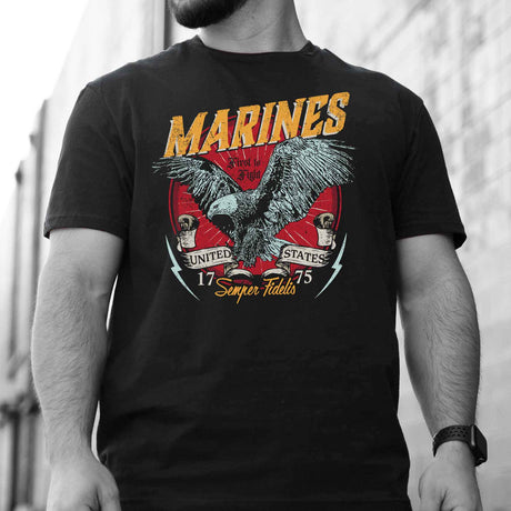 Marines First To Fight Eagle T-shirt - SGT GRIT