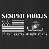 Semper Fidelis USA Flag USMC Flag T-shirt - SGT GRIT