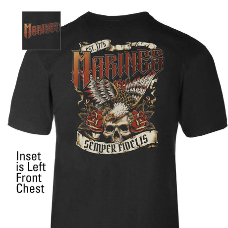 Marines Tattoo Artwork T-shirt - SGT GRIT