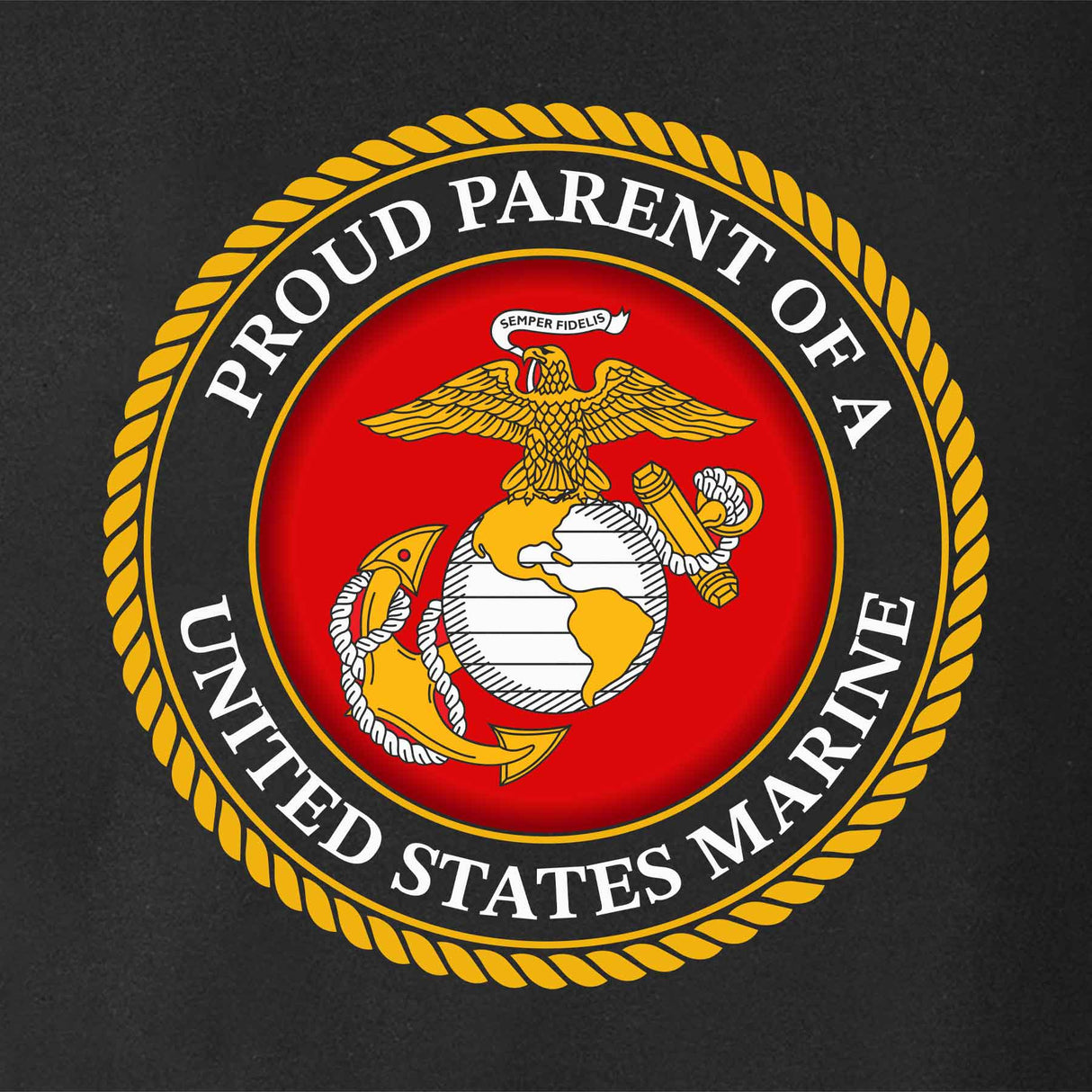 USMC Seal Proud Parent T-shirt - SGT GRIT