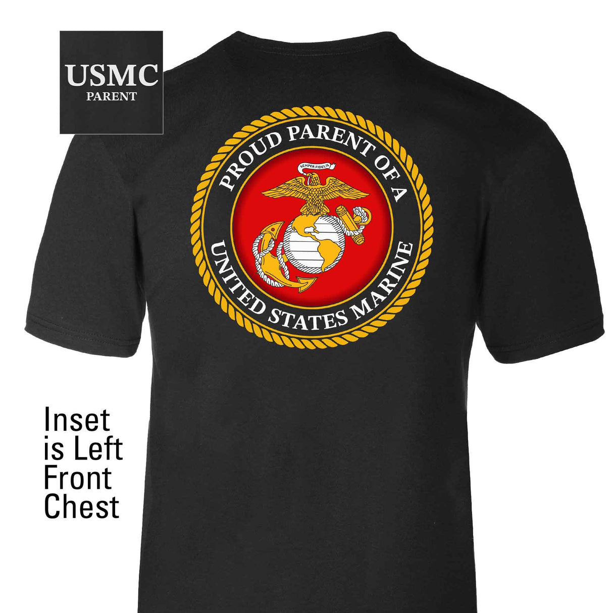 USMC Seal Proud Parent T-shirt - SGT GRIT