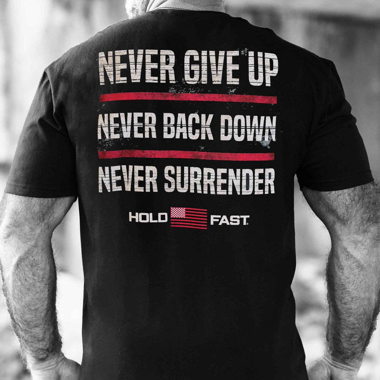 Never Give Up T-shirt - SGT GRIT