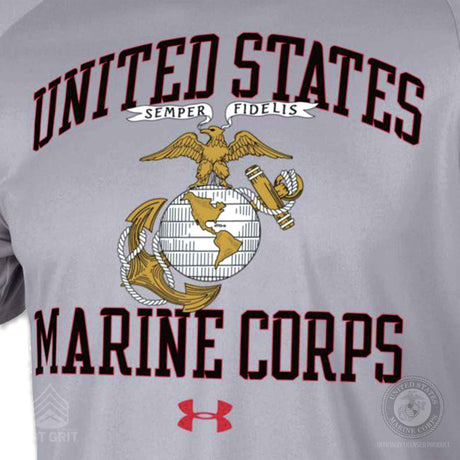 Under Armour United States Marine Corps Short Sleeve Tech Tee - SGT GRIT