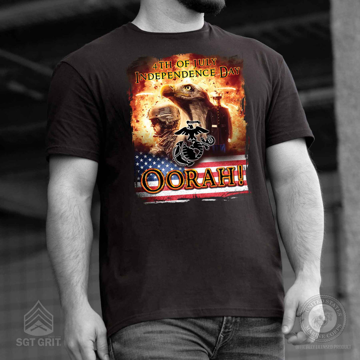 Oorah 4th of July T-shirt - SGT GRIT