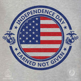 Independence Day Earned Not Given T-shirt - SGT GRIT