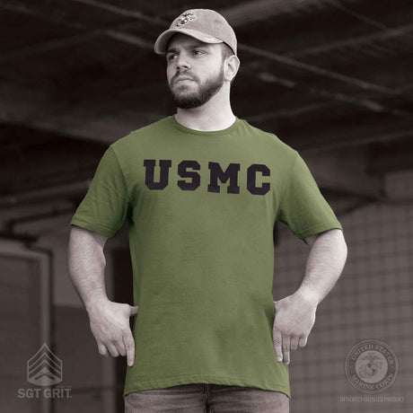 USMC Initials Marine Corps T-shirt - SGT GRIT