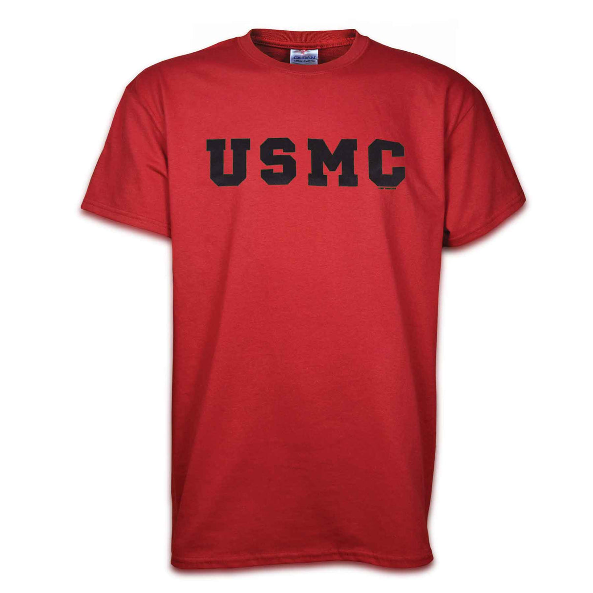 Black on Red USMC Letters T-Shirt - SGT GRIT