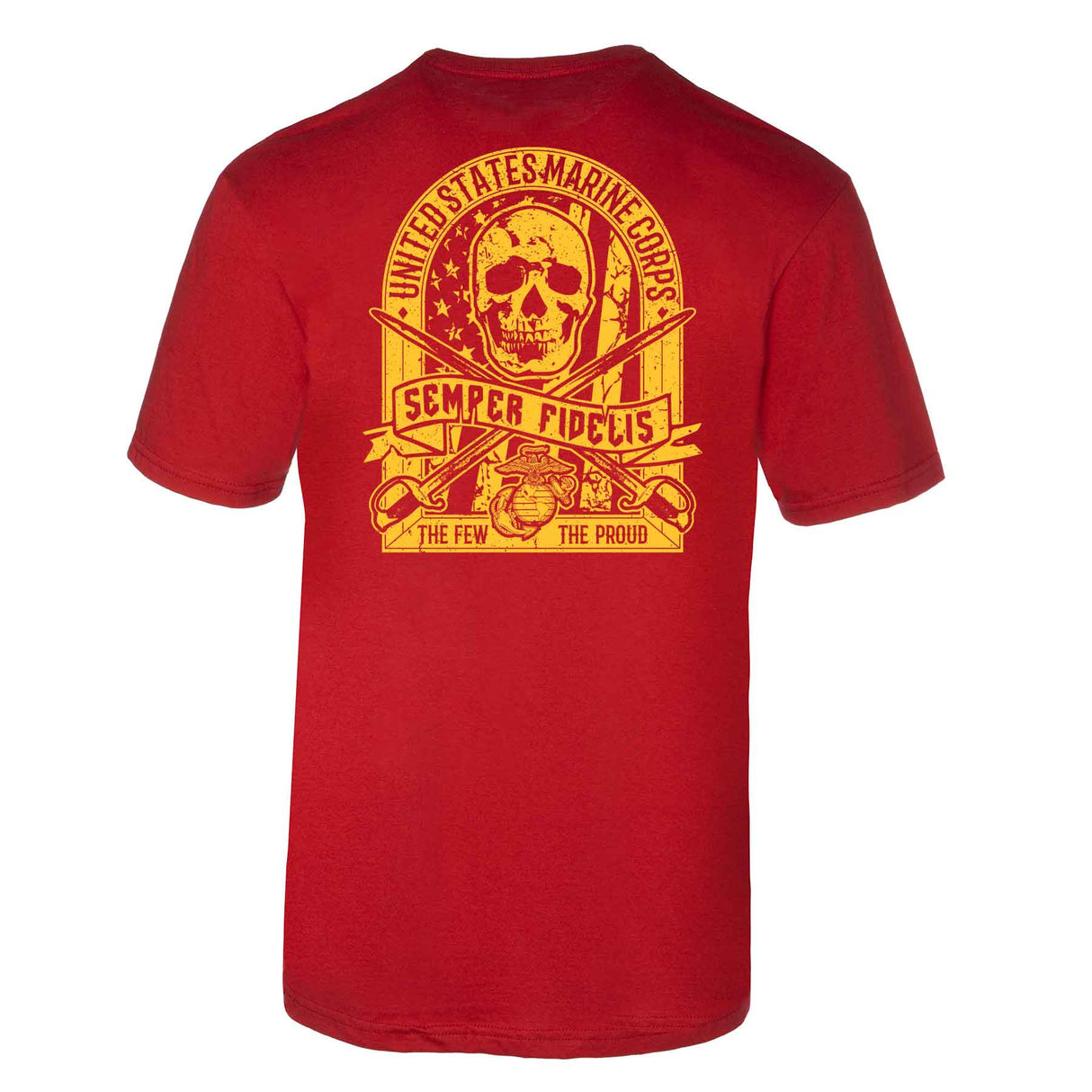 USMC Skull Flag T-shirt - SGT GRIT