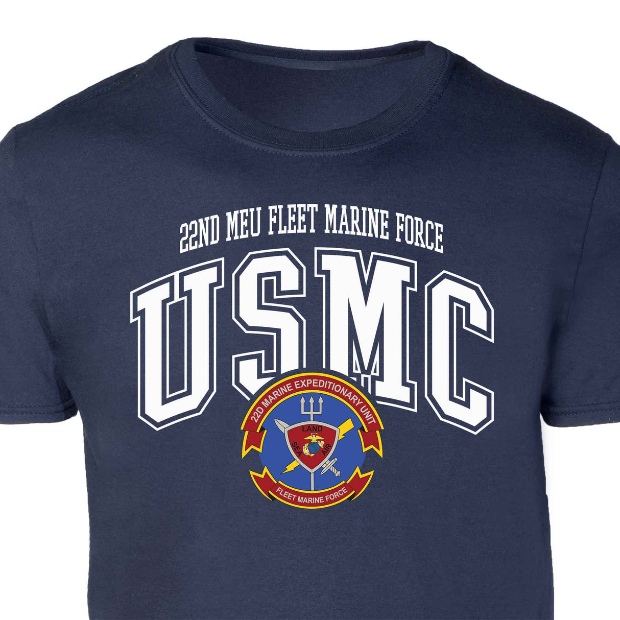 22nd MEU Fleet Marine Force Arched Patch Graphic T-shirt - SGT GRIT